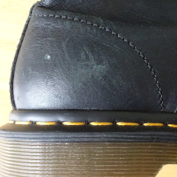 Dr. Martens Pascal Combat Boots Size 8 Black Soft Leather Lace Up - Picture 7 of 7